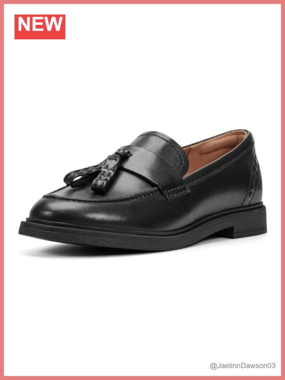 Women's Leather Loafers Slip-On Comfortable Cushioned Casual Shoes